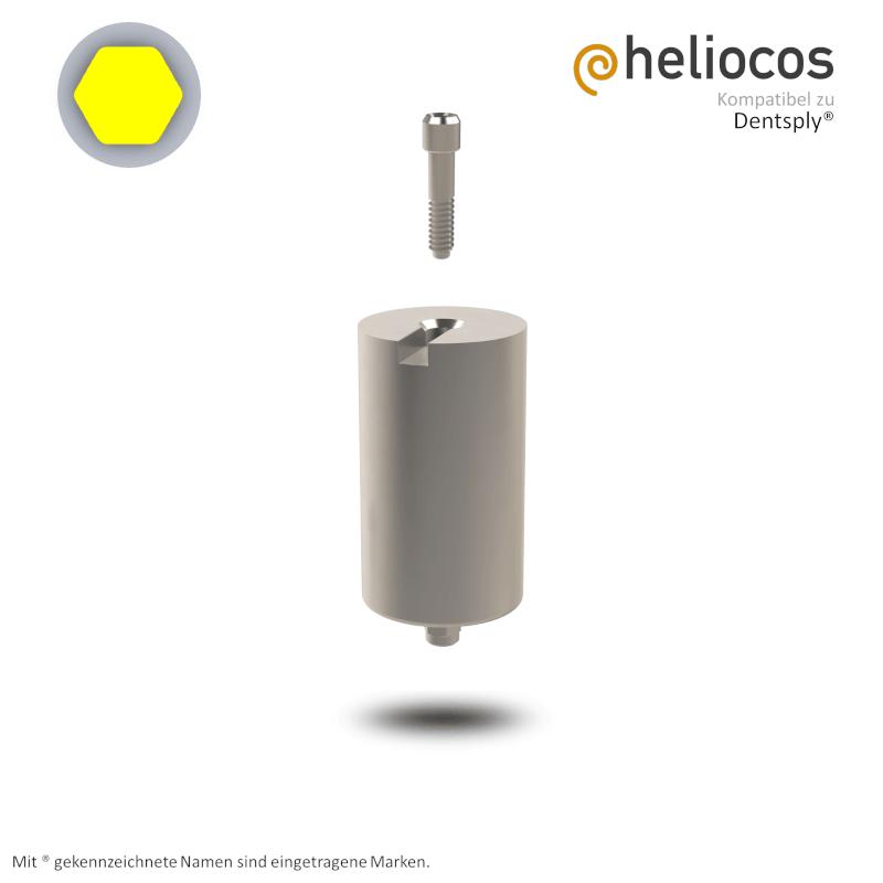 Dentsply® Preface Abutment Xive® S Ø 3,8 mm | Halter: Medentika® | Workflow: Heliocos | Ø 11,5 mm