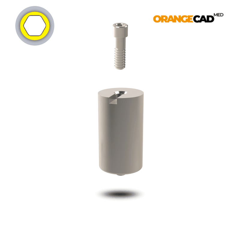 Zimmer® Preface Abutment Tapered Screw Vent® Ø 3,5 mm | Halter: Medentika® | Workflow: Heliocos | Ø 11,5 mm